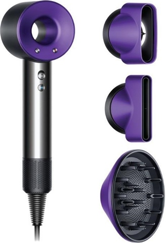 Dyson Supersonic HD01 Hair Dryer (3 Attachments) - Black/Purple, B